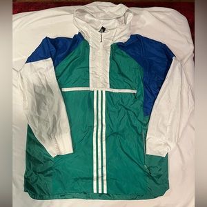 Vintage Adidas Reflective rain jacket